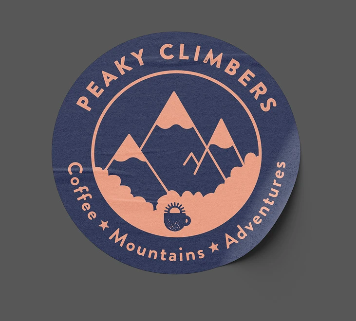 Sticker Peaky Climbers